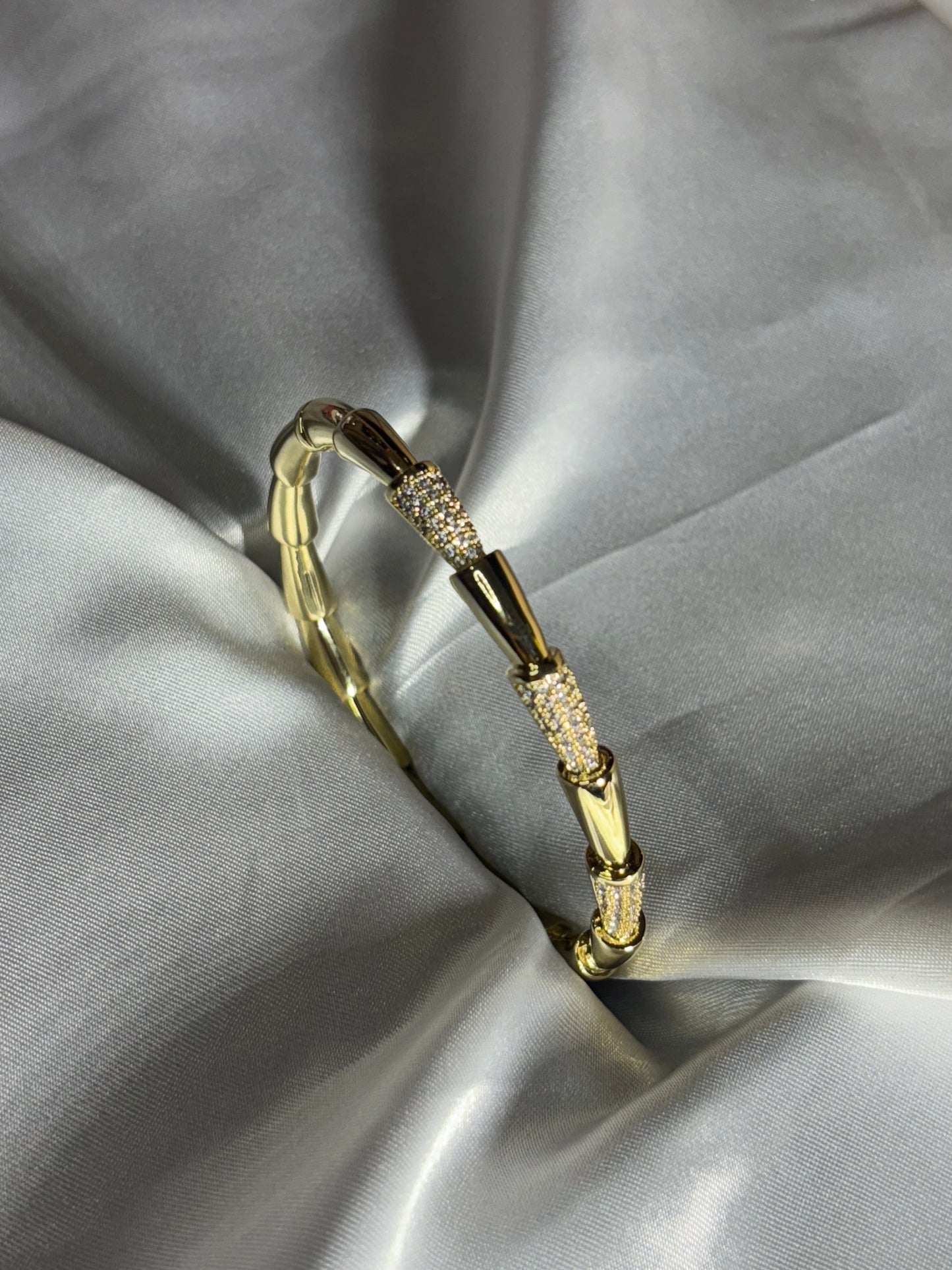 Luxury Diamond Kada | Gold Look Designer Kada for Women