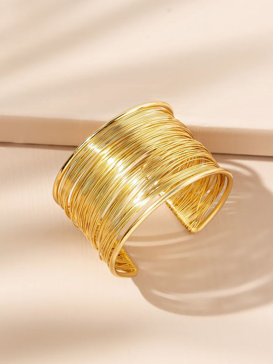 Women’s Delicate Open Bangle | Minimalist Metal Cuff Bracelet | Minimalist elegance for everyday wear