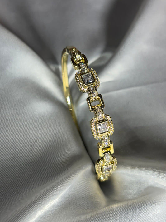 Luxury Diamond Kada | Gold Look Designer Kada for Women