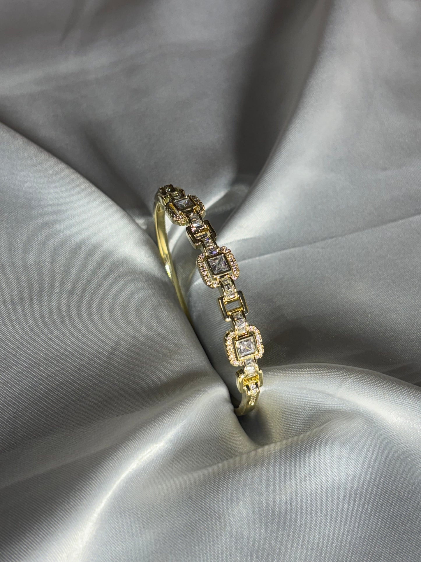 Luxury Diamond Kada | Gold Look Designer Kada for Women