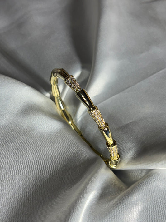 Luxury Diamond Kada | Gold Look Designer Kada for Women