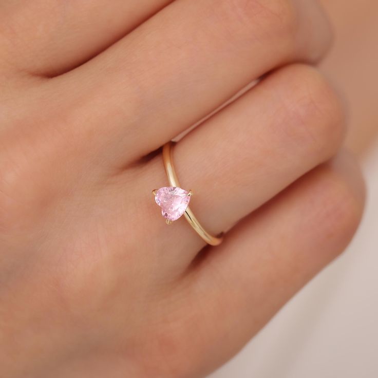 Pink Heart Ring